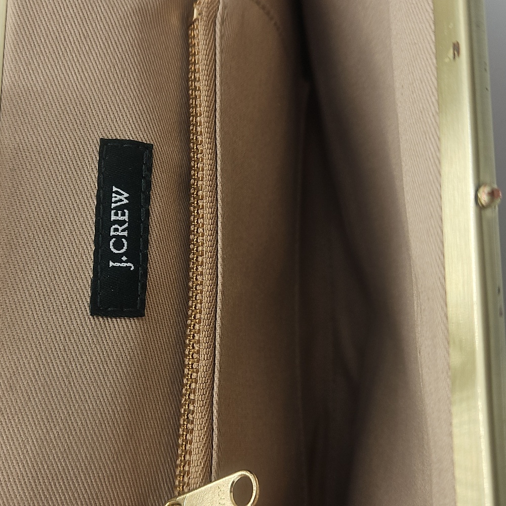 J Crew Striped Clutch Bag - Picture 3 of 4